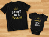 Thumbnail Father & Daughter Matching Set Gift For Dad & Baby Girl Bodysuit & Men's Shirt Wow pink 6