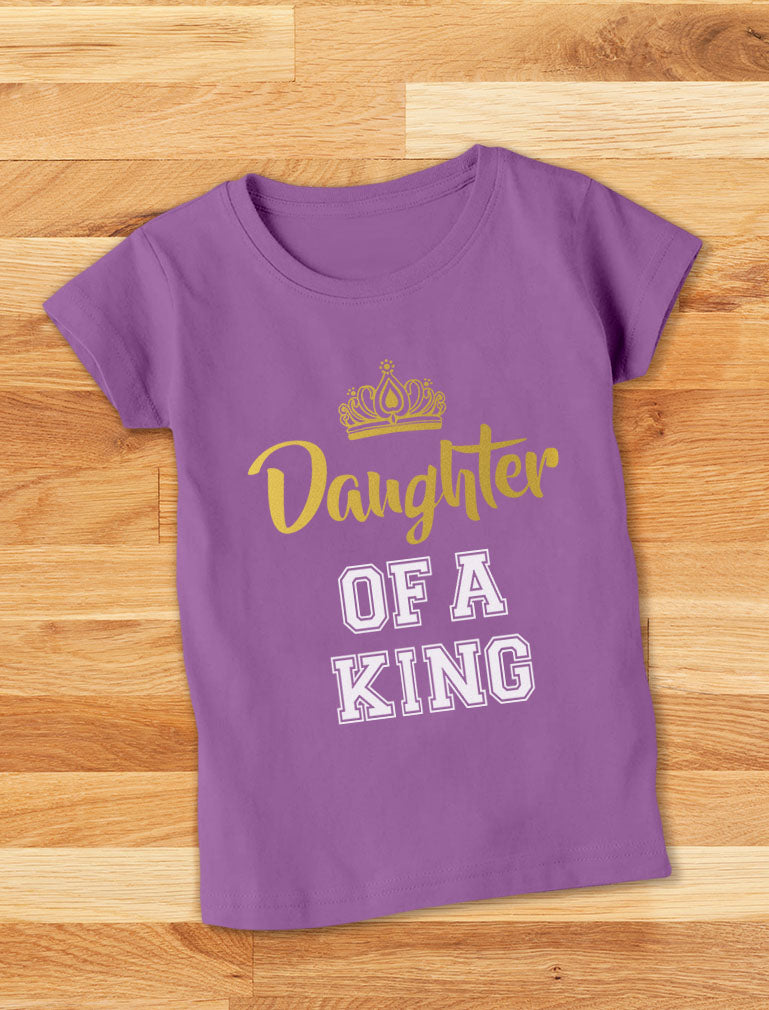Father & Daughter King Father's Day Gift Dad & Toddle Girl T-Shirts Matching Set - Pink 7