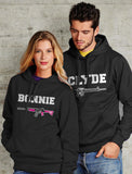 Thumbnail Bonnie & Clyde Him & Her Matching Couples Hoodies Black 2