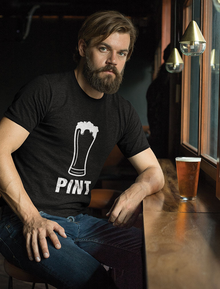 Pint & Half Pint Baby Bodysuit & Men's T-Shirt Matching Set Father's Day Gift