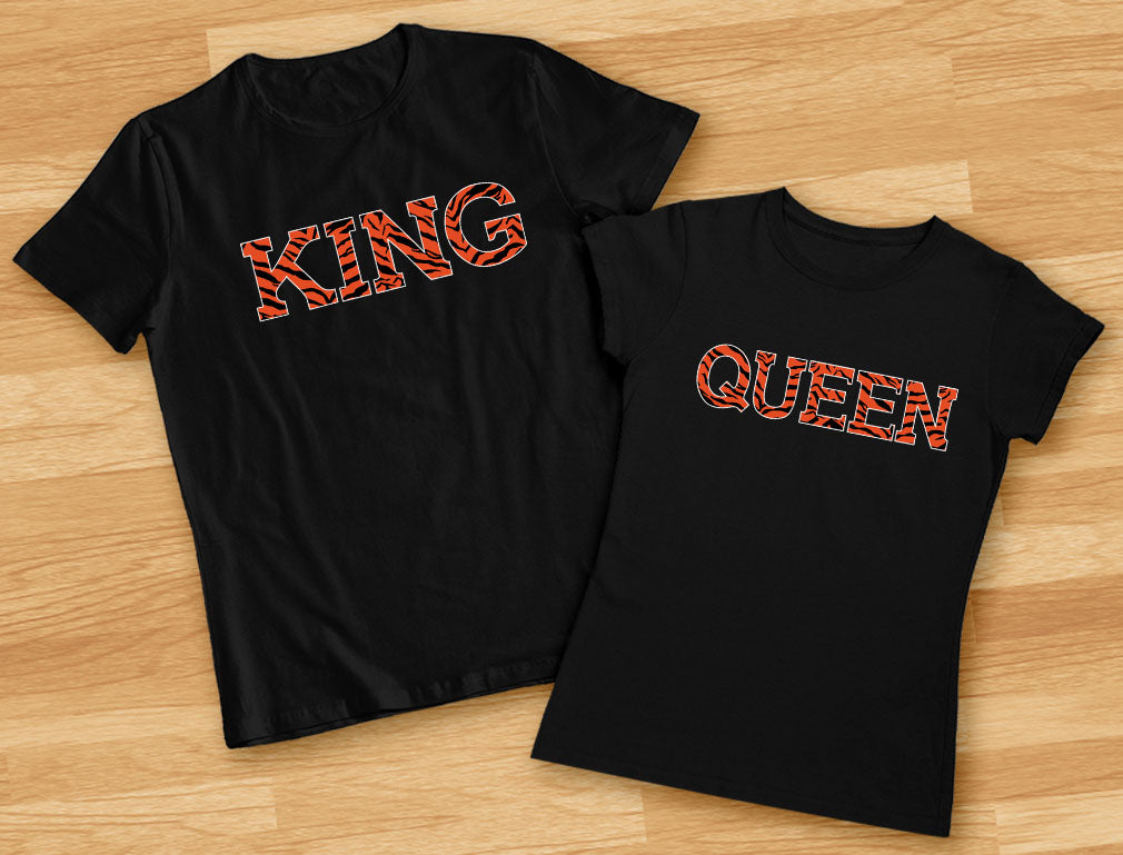 King & Queen Matching Couple Pajamas, Gift for Him, Anniversary