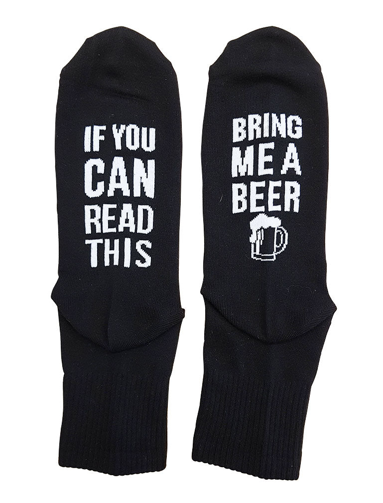 If You Can Read This Bring Me Beer & Fart Loading Dad Socks 