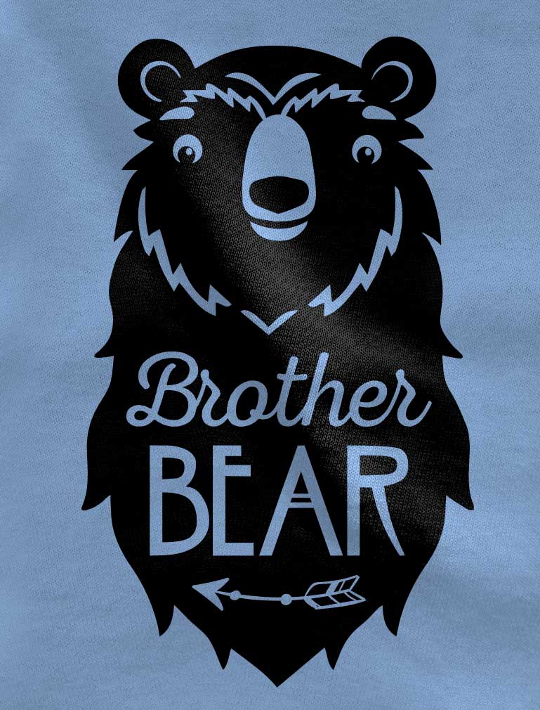 Big Brother Bear shirt Little Baby Boy Girl bodysuit Matching Sibling Outfit Set - Toddler Gray / Baby Gray 8